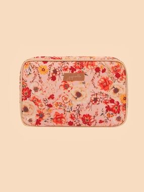 Papinelle Large Hanging Cosmetic Case/Bag Pink Floral
